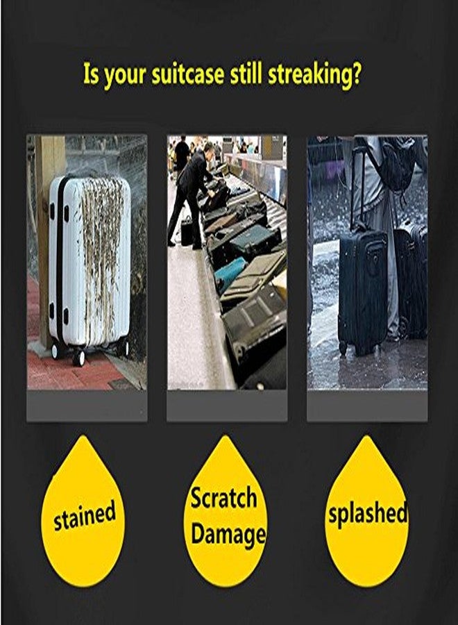 JenKin Luggage Protector Suitcase Cover PVC Waterproof Travel Suitcase Fits Most 20" to 30"(28") - Image 3
